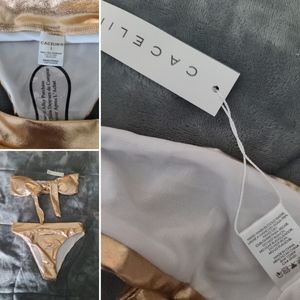 Cacelin - Metallic Blush, Two-Piece Bikini